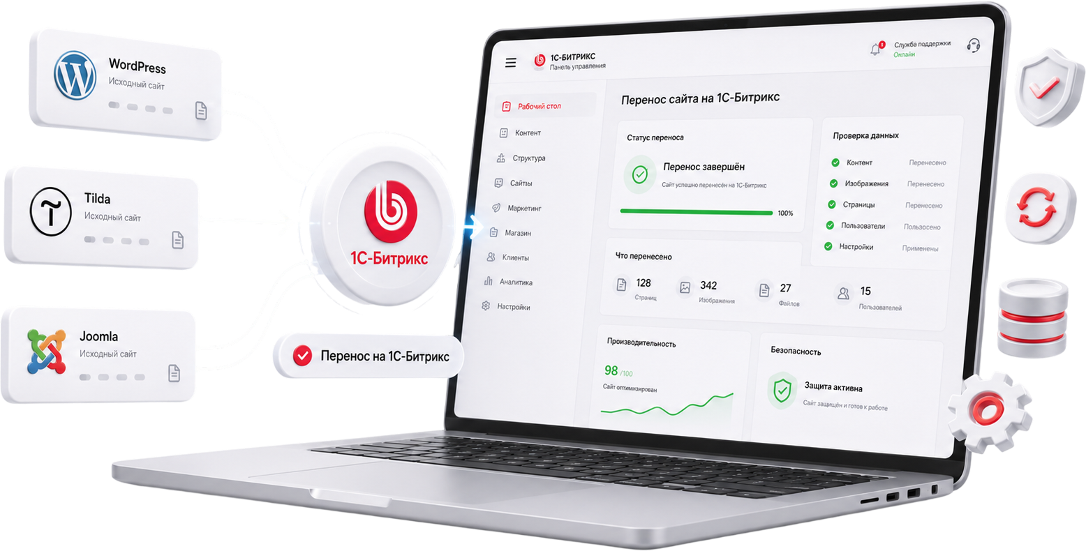Перенос сайта на 1С-Битрикс с другой CMS