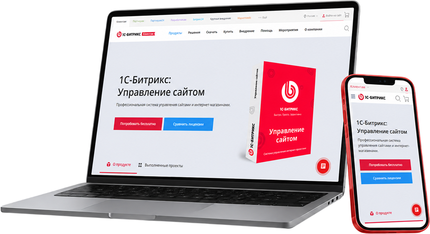 Разработка сайта на 1С-Битрикс: Управление сайтом