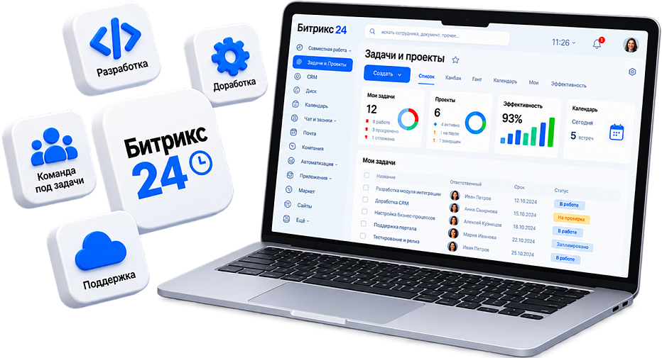 Аутстаффинг и аутсорсинг разработчиков<br />1С-Битрикс24